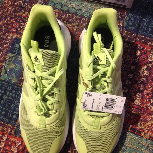 Adidas Men's X_PLRPHASE Lime Green Sneakers - 11.5 - New in Box - Picture 1 of 12